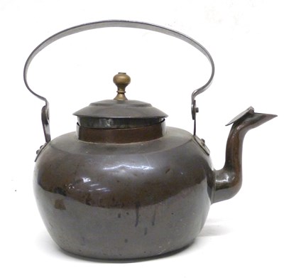 Lot 191a - Vintage copper kettle possibly Georgian