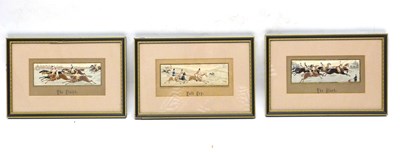 Lot 194 - Group of three silk pictures