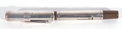 Lot 133A - Hallmarked silver cased Ideal fountain pen,...