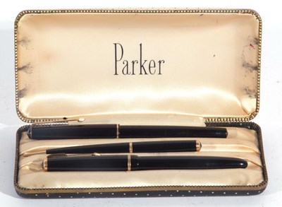 Lot 138 - Boxed Parker 17 fountain pen, Parker No 3...