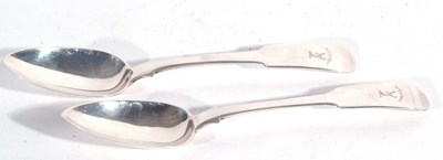 Lot 146 - Pair of Scottish provincial silver fiddle...
