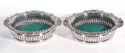 Lot 174 - Pair of antique old Sheffield plated wine...