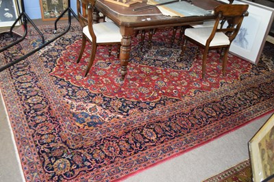 Lot 328 - Large 20th Century Iranian floor rug decorated...