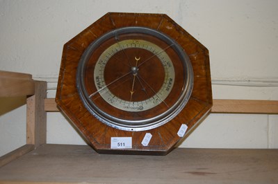 Lot 511 - AN EARLY 20TH CENTURY ANEROID BAROMETER IN...