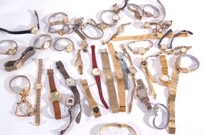 Lot 234A - A mixed log: various ladies wrist watches...