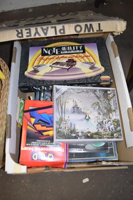 Lot 582 - ONE BOX OF VARIOUS GAMES AND JIGSAWS