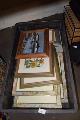 Lot 587 - BOX OF ASSORTED PICTURES