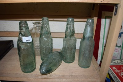 Lot 646 - MIXED LOT: VINTAGE BOTTLES AND A DECANTER