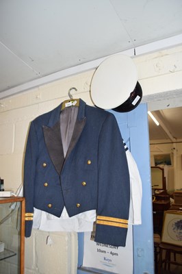 Lot 263 - NAVAL CAP TOGETHER WITH A WHITE TWO PIECE SUIT...