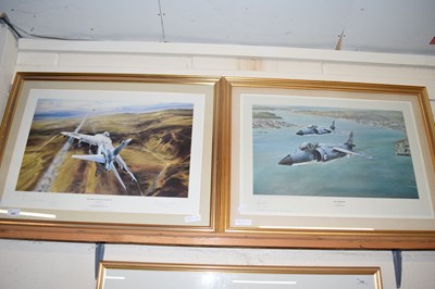 Lot 266 - ROBERT TAYLOR "SEA HARRIER AND AIR STRIKE OVER...