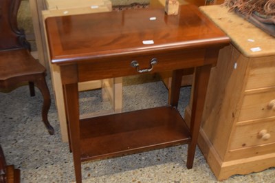 Lot 362 - REPRODUCTION MAHOGANY SIDE TABLE, 70 CM WIDE