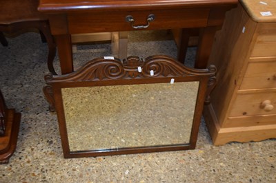 Lot 363 - LATE VICTORIAN OAK FRAMED WALL MIRROR WITH...