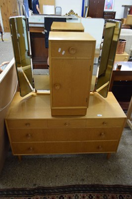 Lot 368 - AVALON LIGHT OAK DRESSING CHEST TOGETHER WITH...