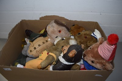 Lot 2 - BOX OF VARIOUS ASSORTED VINTAGE TEDDY BEARS