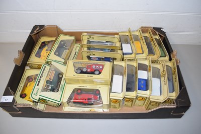 Lot 17 - BOX OF VARIOUS MODELS OF YESTERYEAR TOY VANS