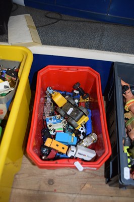Lot 697 - BOX OF VARIOUS ASSORTED TOY VEHICLES