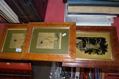 Lot 701 - TWO FRAMED CRICKETING PRINTS AND A FURTHER...