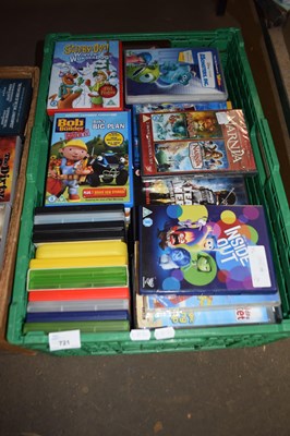Lot 721 - ONE BOX OF CHILDRENS DVD'S