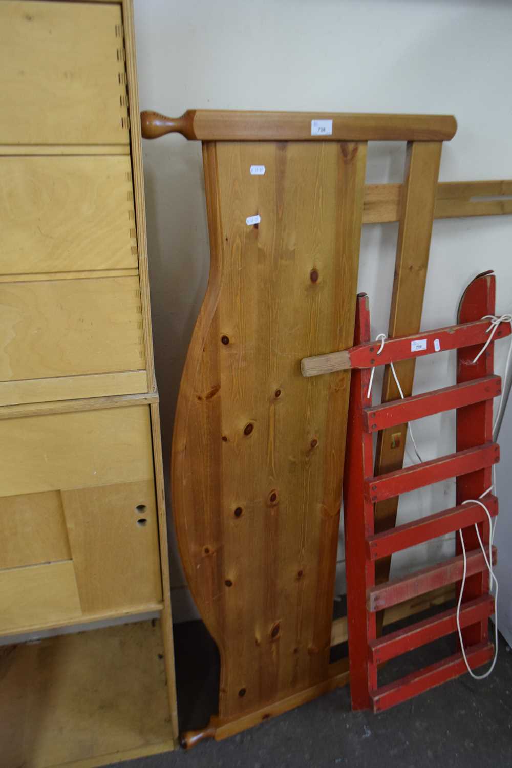 Lot 738 - PINE HEADBOARD