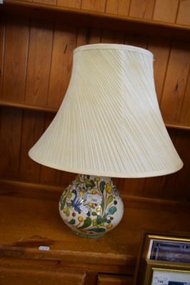 Lot 743 - POTTERY BASED TABLE LAMP