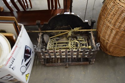 Lot 800 - CAST IRON FIRE BASKET AND VARIOUS FIRE TOOLS