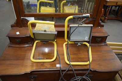 Lot 847 - TWO PORTABLE ELECTRIC FLOODLIGHTS