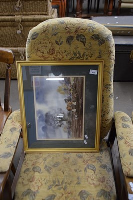 Lot 873 - WATERCOLOUR STUDY HEADLAND TED, FRAMED AND GLAZED