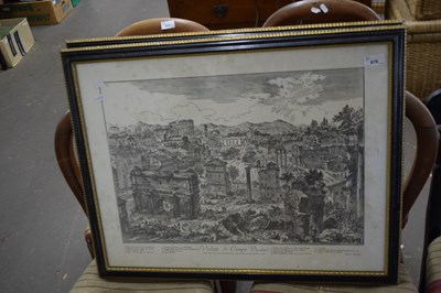 Lot 876 - AFTER PIRANESI PAIR OF REPRODUCTION COLOURED...