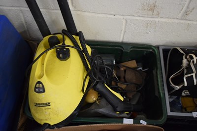 Lot 903 - ONE BOX OF VARIOUS TOOLS PLUS A SMALL KARCHER...