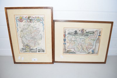 Lot 70 - TWO FRAMED MAPS, SUFFOLK AND HEREFORDSHIRE