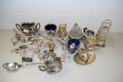 Lot 154 - MIXED LOT:  VARIOUS ASSORTED SILVER PLATED...
