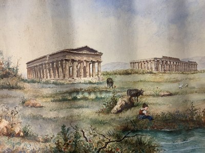 Lot 210 - "Temples at Paestum, 60 miles from Naples on...