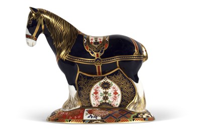 Lot 56 - Royal Crown Derby Shire Horse