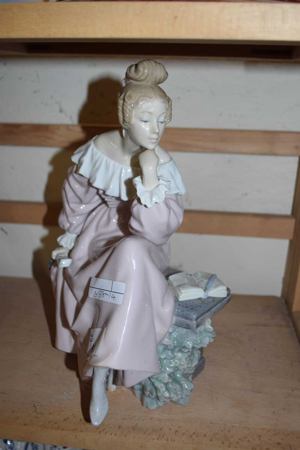 Lot 647 - LLADRO MODEL OF A SEATED LADY