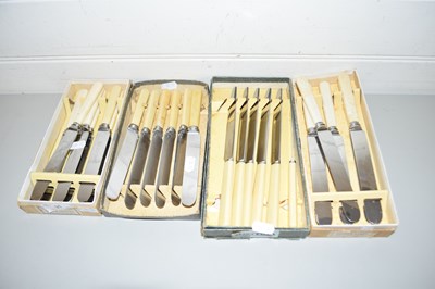 Lot 31 - FOUR CASES OF STEEL BLADED KNIVES