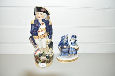 Lot 87 - REPRODUCTION STAFFORDSHIRE NELSON JUG TOGETHER...