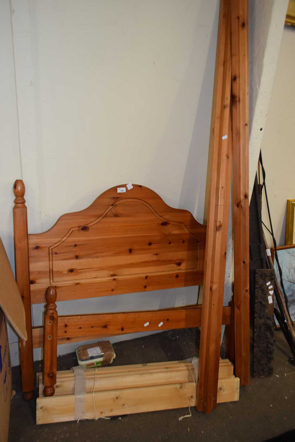 Lot 742 - PINE SINGLE BED FRAME