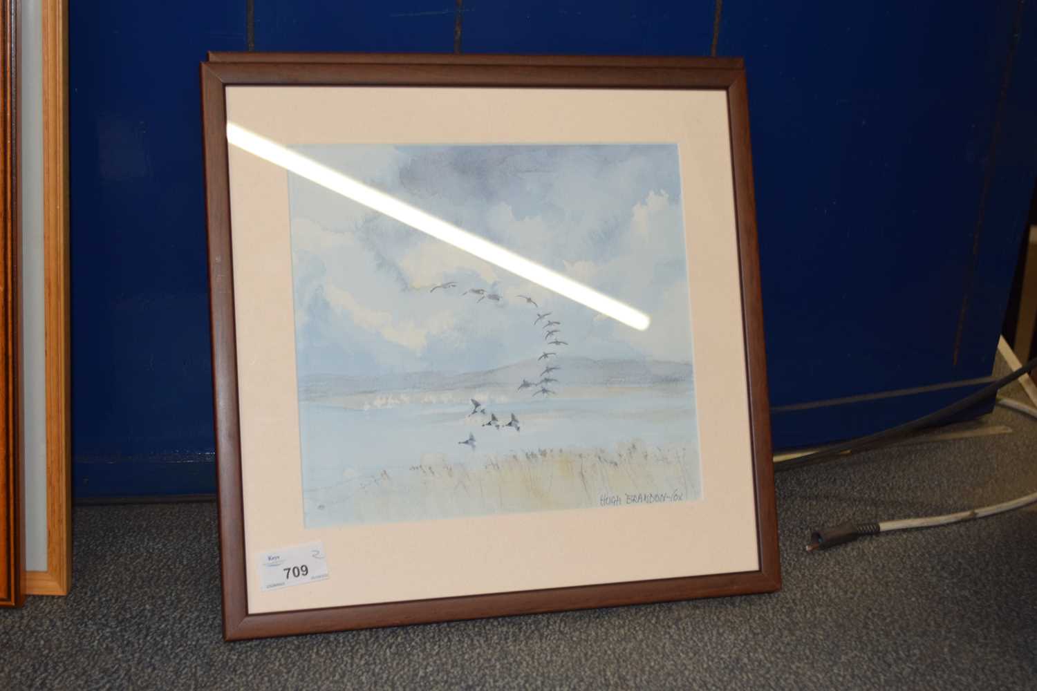 Lot 709 - HUGH BRANDON-COX, TWO COLOURED PRINTS, FRAMED...