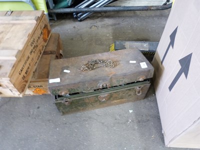Lot 912 - TOOL BOX AND VARIOUS CONTENTS