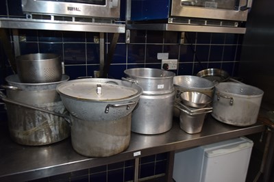 Lot 18 - Large quantity of mixed cooking pots, pans...