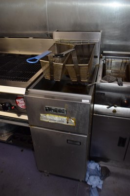 Lot 21 - Anets twin basket commercial fryer