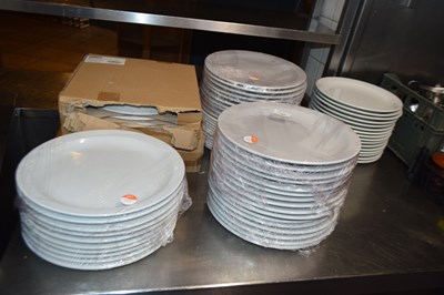 Lot 43 - Approx 50 narrow rimmed 11 inch serving plates