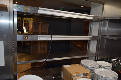 Lot 50 - Commercial electric pass, stainless steel,...