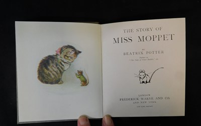 Lot 77 - BEATRIX POTTER: THE STORY OF MISS MOPPET,...