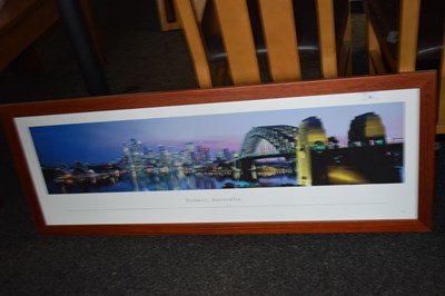 Lot 81 - 2 skyline prints, Sidney and Perth, Australia,...