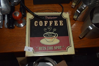 Lot 84 - Tin coffee advertising sign