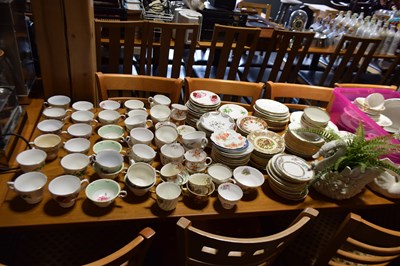 Lot 93 - Large quantity of mixed china tea wares to...