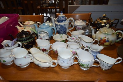 Lot 94 - Quantity of various china teapots,  milk jugs etc