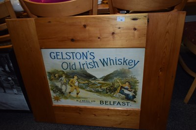 Lot 98 - Gelstons Old Irish Whiskey advertising print