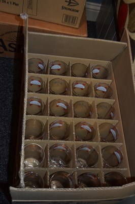 Lot 111 - Box of 24 branded Kronenbourg pint glasses